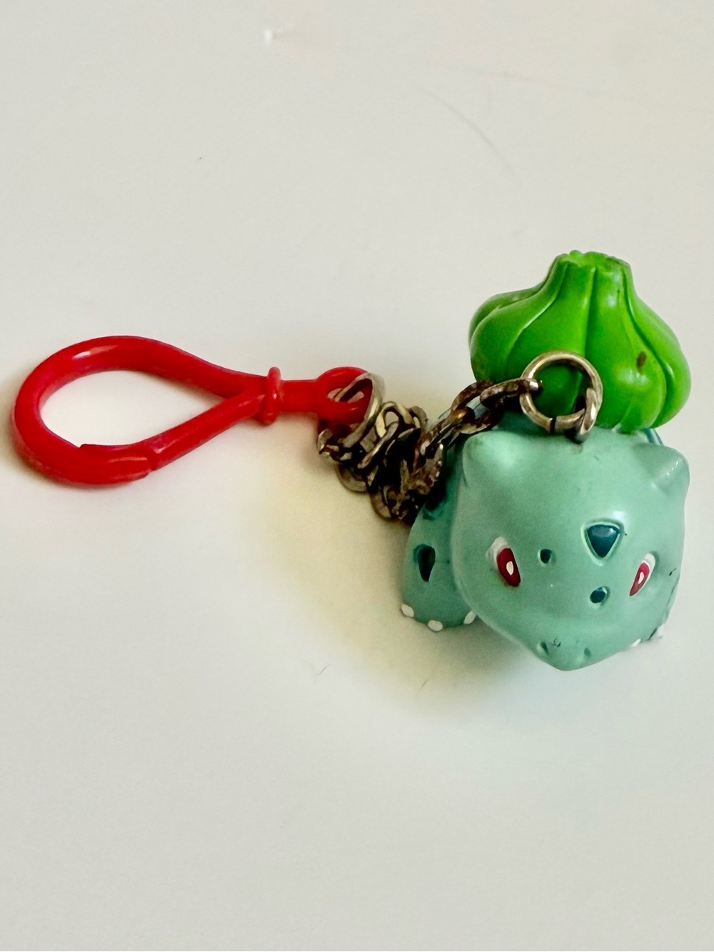 Kids Green Bulbasaur Keychain Clip - Fan Character Accessory
